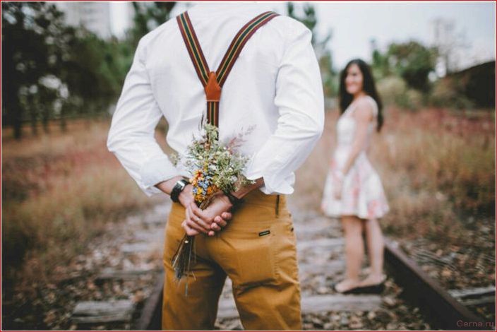 Ein Mann sollte Geschenke machen